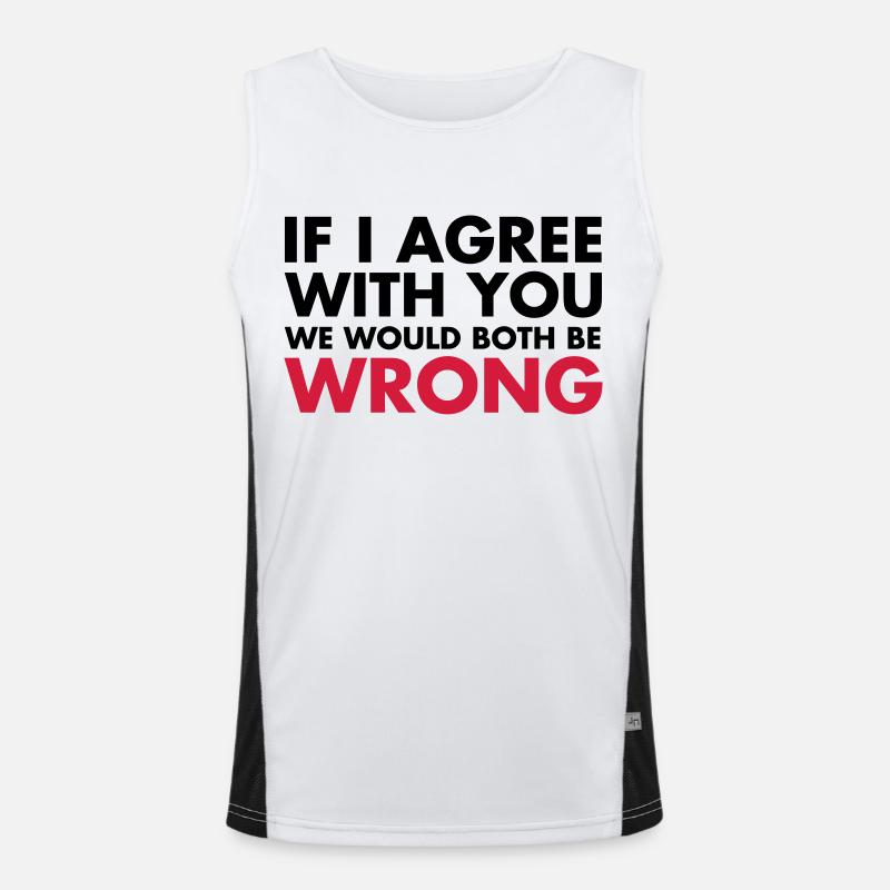 Funny Men's Functional Contrast Tank Top 