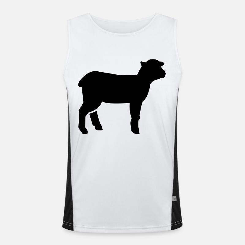 Lamm Funktionelles Kontrast-Tank Top für Männer 