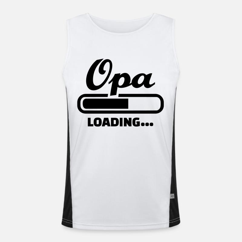 Opa Funktionelles Kontrast-Tank Top für Männer 