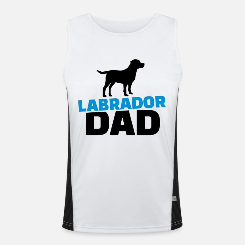 Labrador Dad Débardeur respirant contrasté Homme 