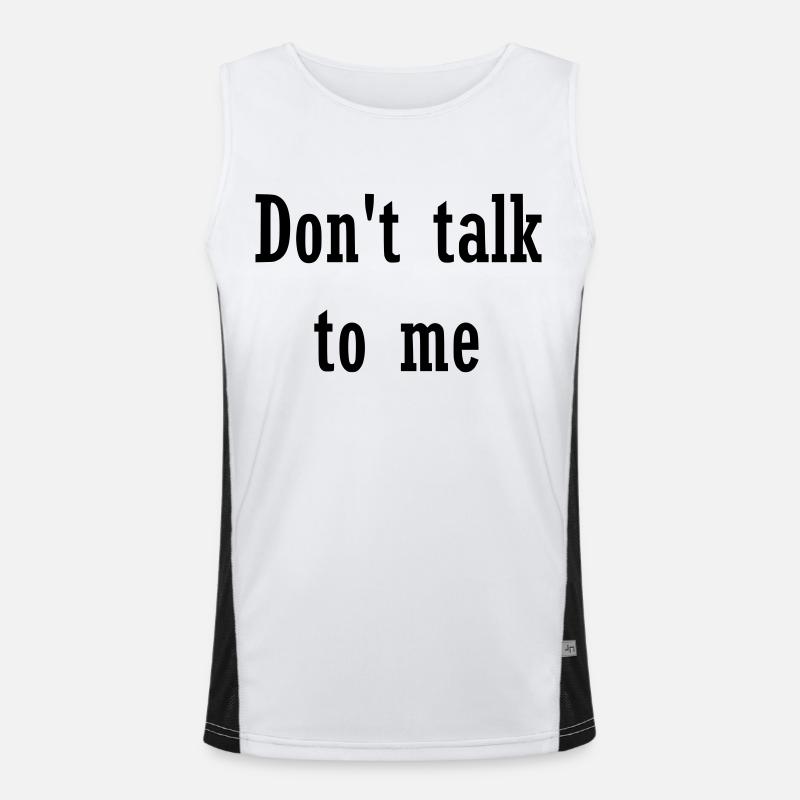 Cooler Spruch Funktionelles Kontrast-Tank Top für Männer 