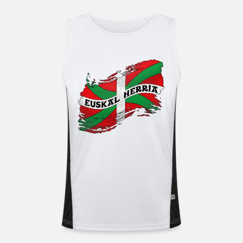 Drapeau Basque Débardeur respirant contrasté Homme 