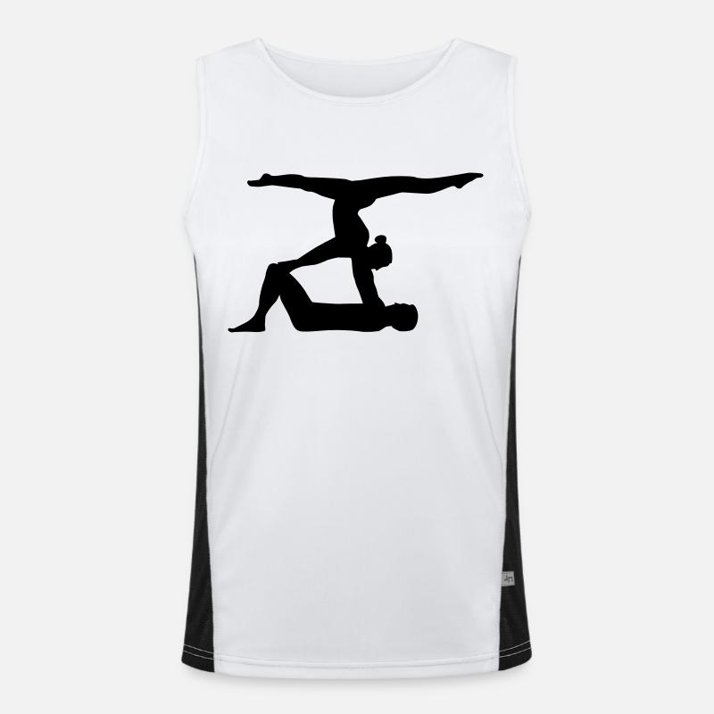 Akrobatik Funktionelles Kontrast-Tank Top für Männer 