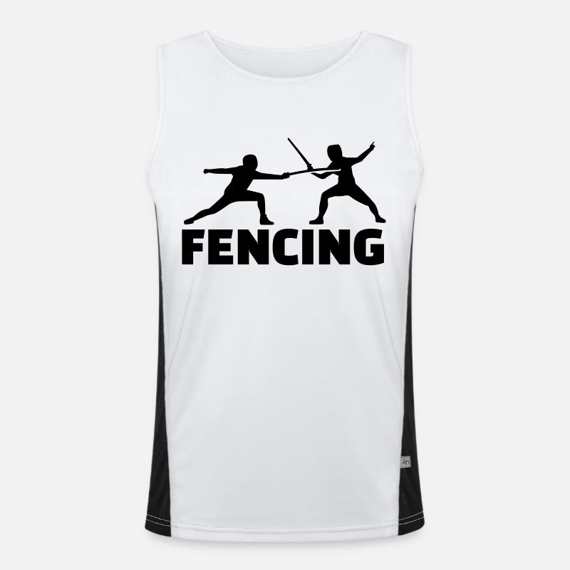 Fechten Funktionelles Kontrast-Tank Top für Männer 