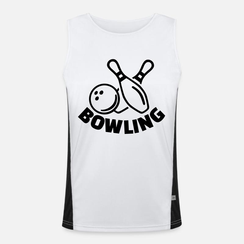 Bowling Funktionelles Kontrast-Tank Top für Männer 