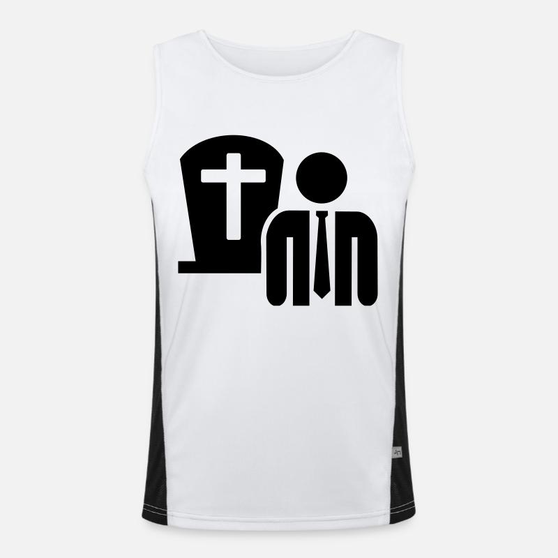Bestatter Funktionelles Kontrast-Tank Top für Männer 