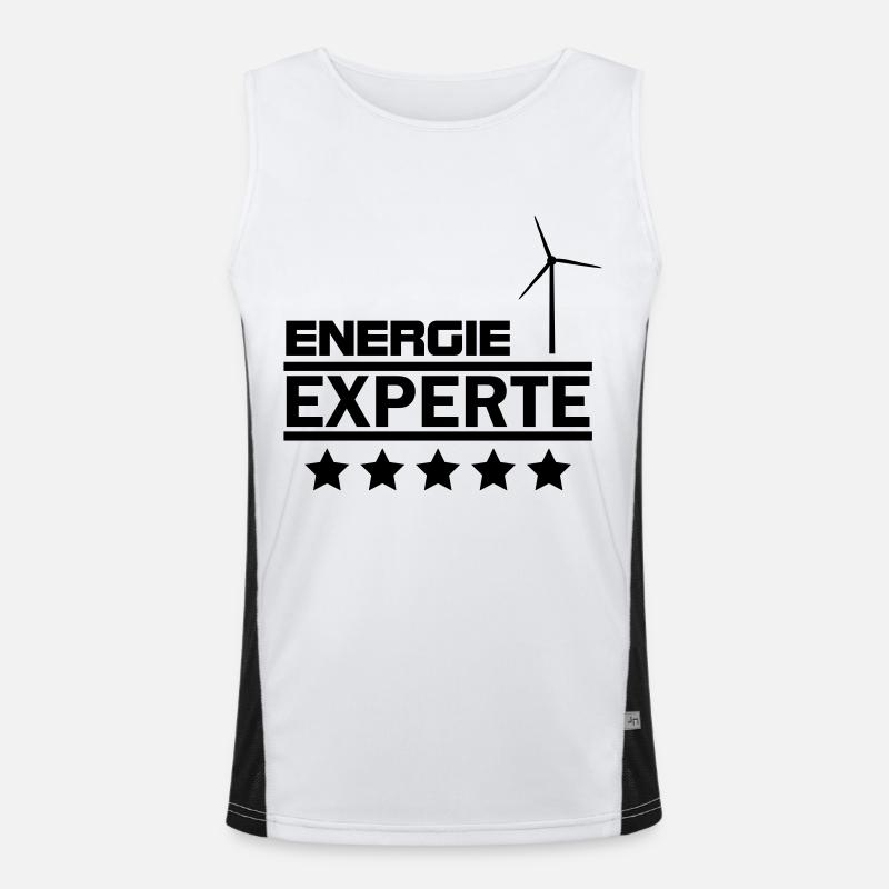 energie experte Funktionelles Kontrast-Tank Top für Männer 