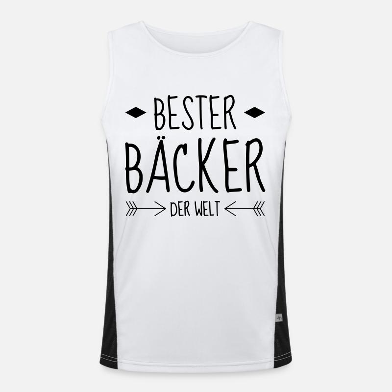 Bäcker / Bäckerei / Bäckerin / Brot Funktionelles Kontrast-Tank Top für Männer 