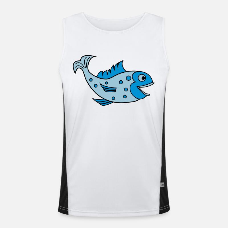 fisch Men's Functional Contrast Tank Top 