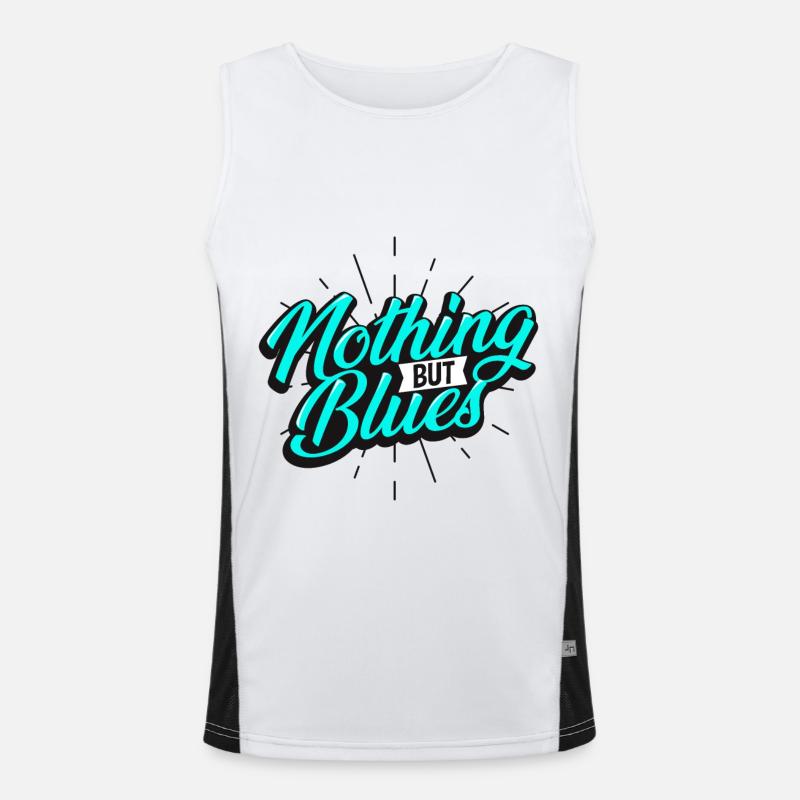 Blues music Men's Functional Contrast Tank Top 