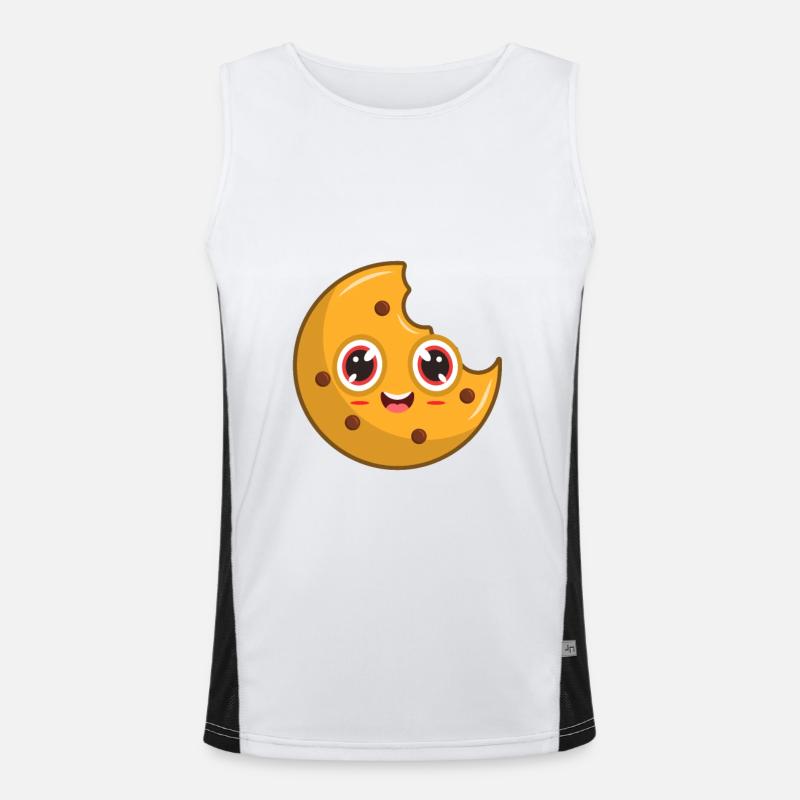 Cookie biscuit Men's Functional Contrast Tank Top 