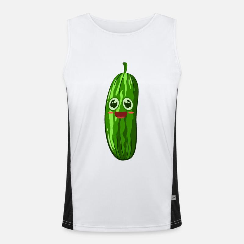 Cornichon au concombre Débardeur respirant contrasté Homme 