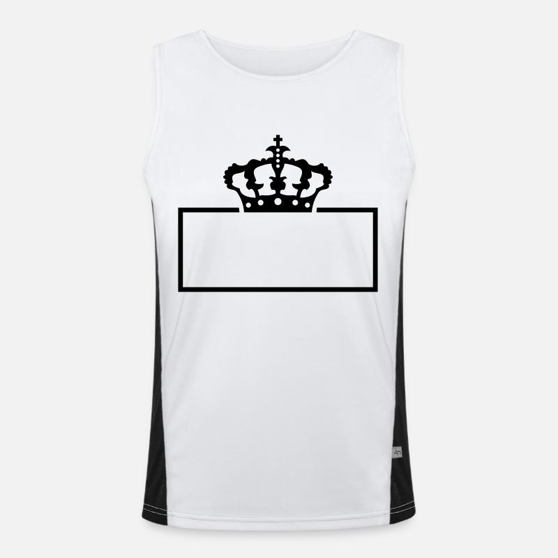 King crown shield Men's Functional Contrast Tank Top 