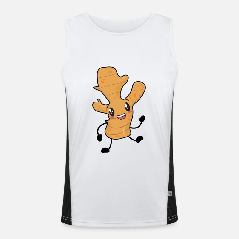 gingembre Débardeur respirant contrasté Homme 