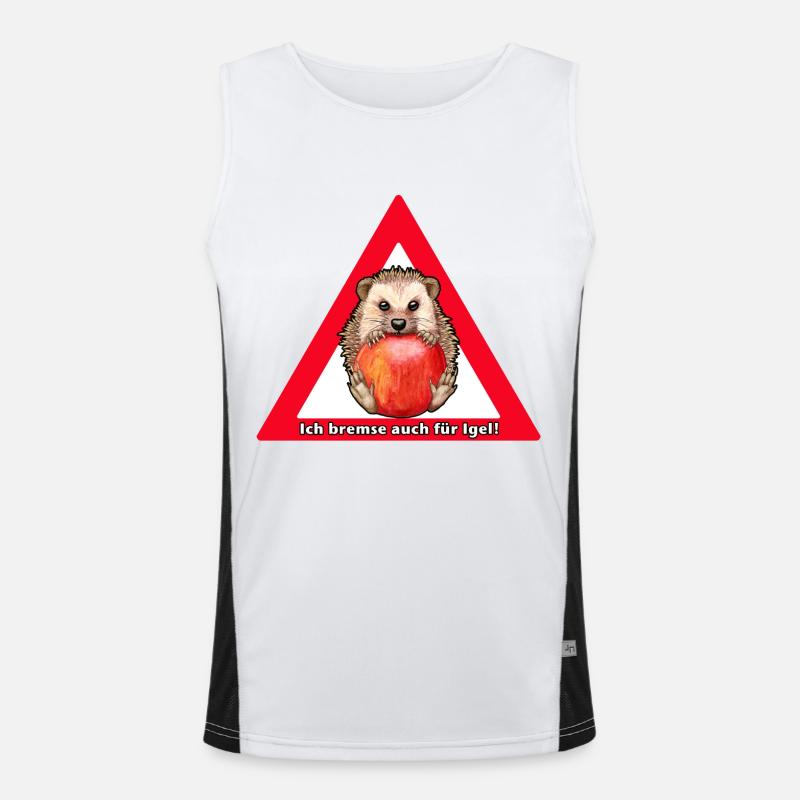 Igel Funktionelles Kontrast-Tank Top für Männer 