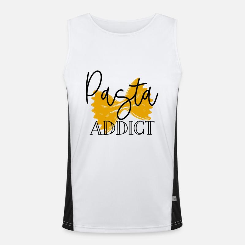 Pasta noodles Men's Functional Contrast Tank Top 