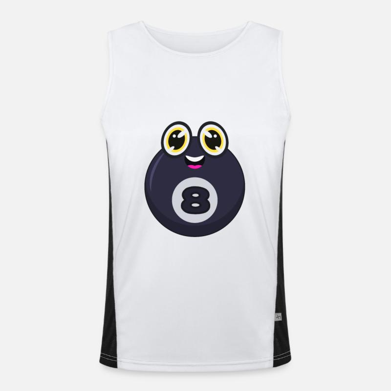 Billard boule de billard Débardeur respirant contrasté Homme 