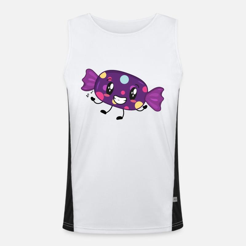 Candy Music Men's Functional Contrast Tank Top 