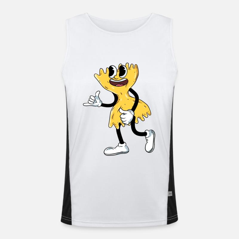 Nudel Farfalle Pasta Funktionelles Kontrast-Tank Top für Männer 