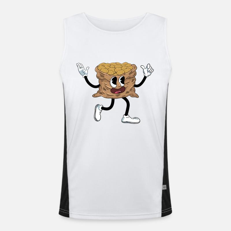 Potato Men's Functional Contrast Tank Top 