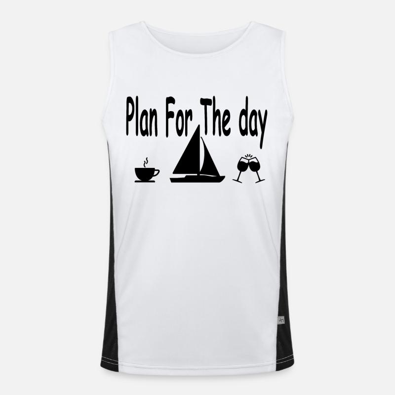 Segeln Funktionelles Kontrast-Tank Top für Männer 