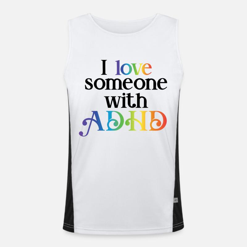 ADHS Funktionelles Kontrast-Tank Top für Männer 