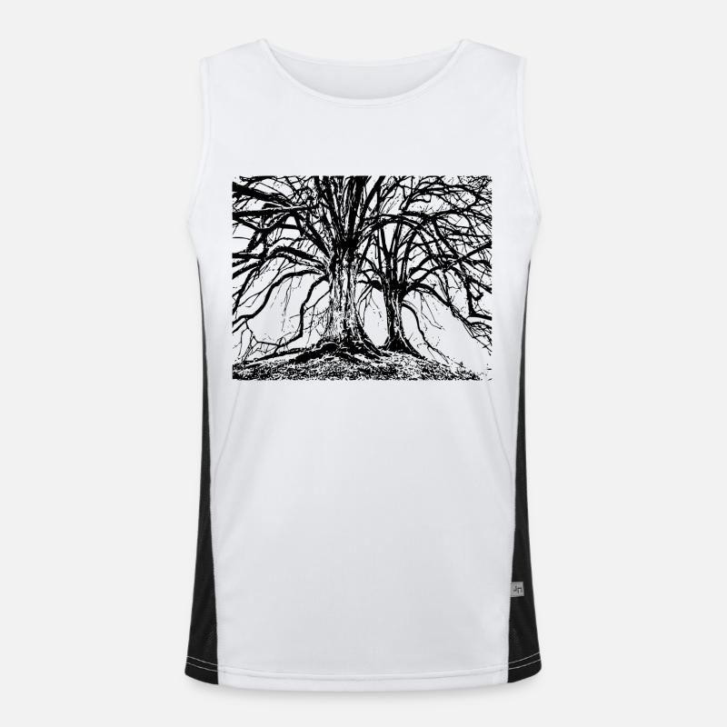 Trees Men's Functional Contrast Tank Top 