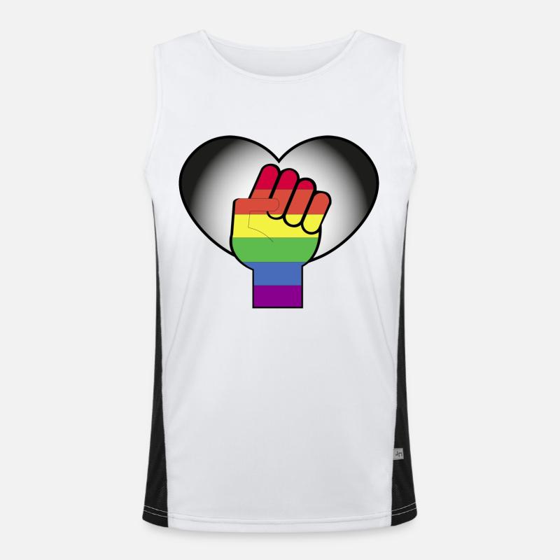 Pride-Monat Funktionelles Kontrast-Tank Top für Männer 