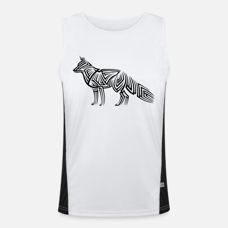 Tatouage tribal Fox Débardeur respirant contrasté Homme 