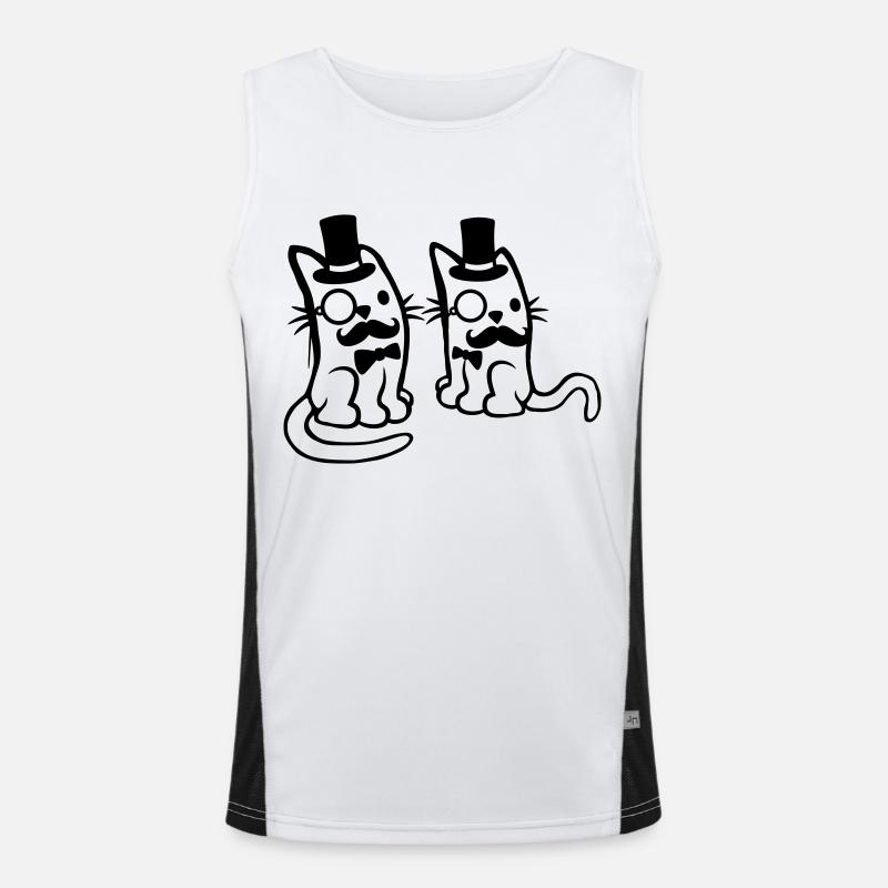 Équipe des amis de Sir Cats Débardeur respirant contrasté Homme 