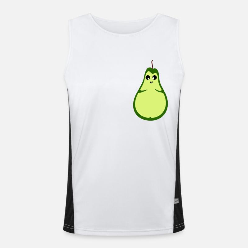 Birne Funktionelles Kontrast-Tank Top für Männer 