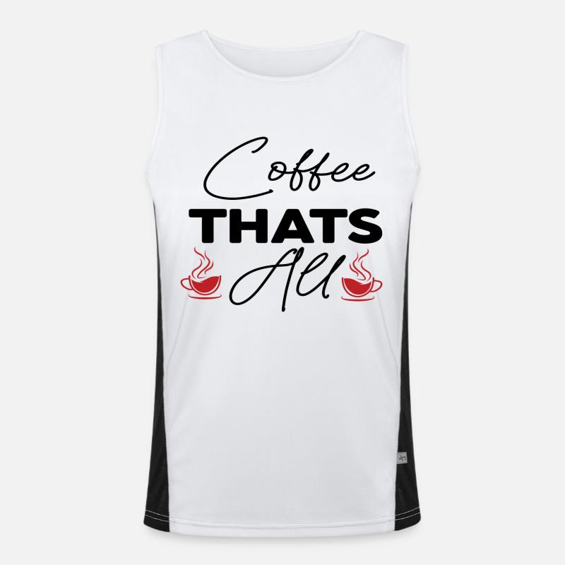 Coffee Thats All Men's Functional Contrast Tank Top 