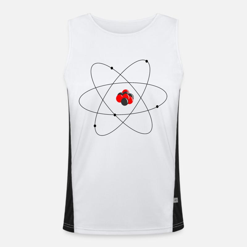 Rutherford's atomic model Men's Functional Contrast Tank Top 