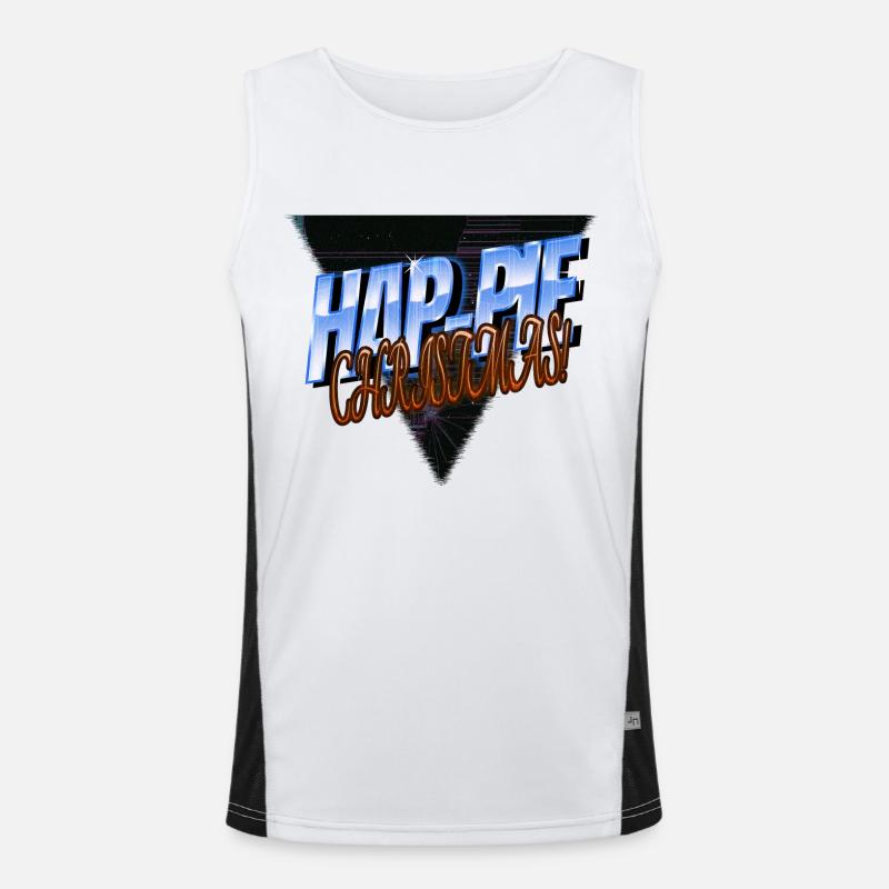 under the tree beards bedroom christmas tree Funktionelles Kontrast-Tank Top für Männer 