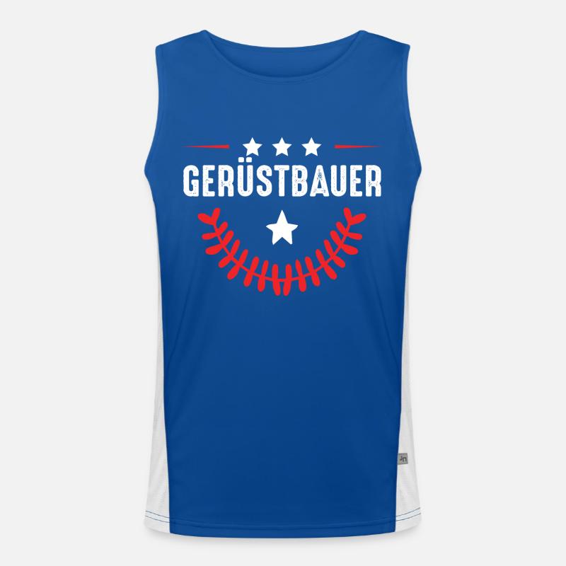 Gerüstbauer Beruf Funktionelles Kontrast-Tank Top für Männer 