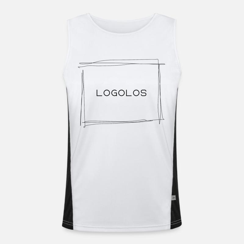 Logolos Funktionelles Kontrast-Tank Top für Männer 