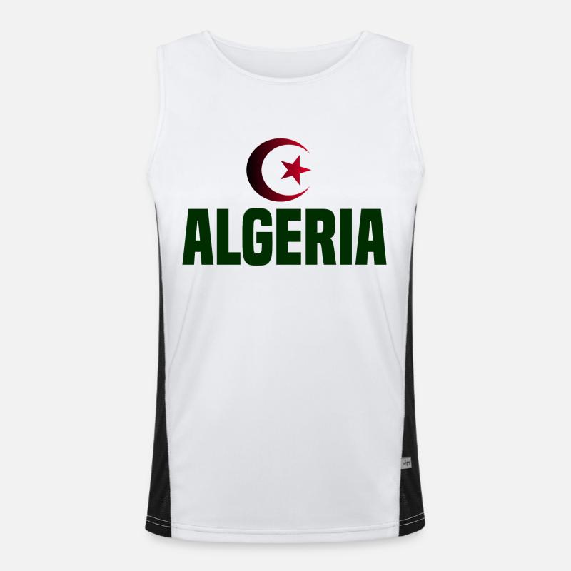 Algeria Vert Débardeur respirant contrasté Homme 