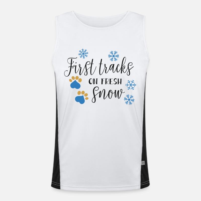 First tracks... Men's Functional Contrast Tank Top 