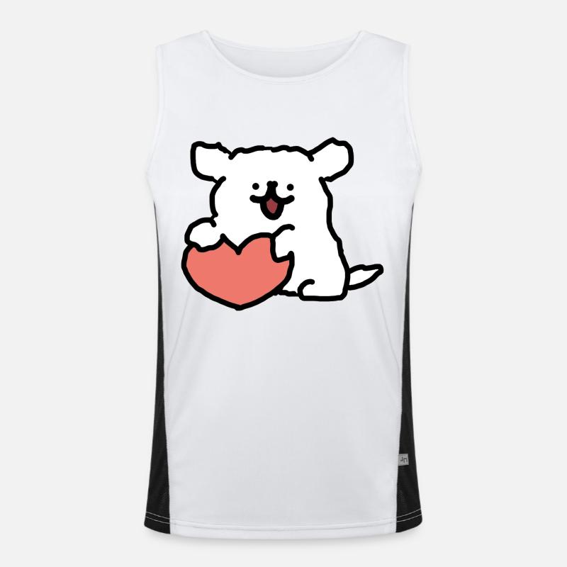 Happy Maltese Men's Functional Contrast Tank Top 