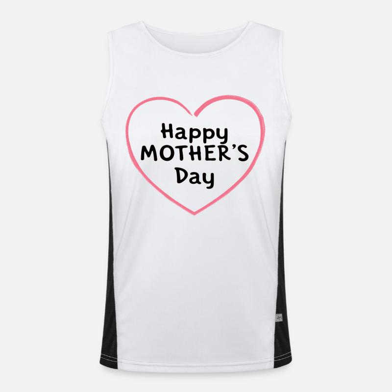 Muttertag Mama Mutterschaft Geschenk Mama Mama Funktionelles Kontrast-Tank Top für Männer 