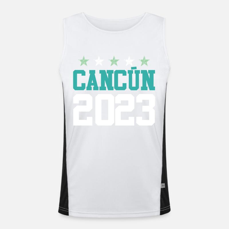 Cancun 2023 Débardeur respirant contrasté Homme 