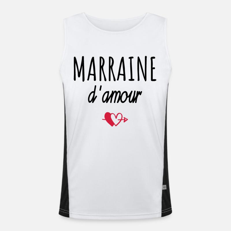 marraine d amour Débardeur respirant contrasté Homme 