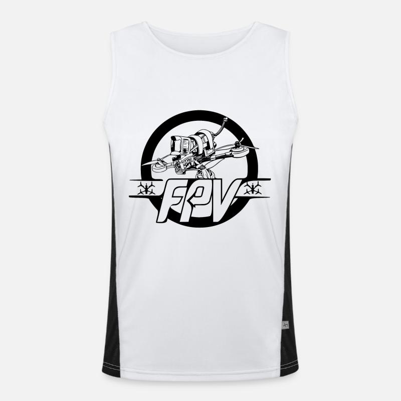 Drohne Funktionelles Kontrast-Tank Top für Männer 