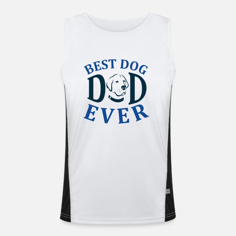 Best Dog Ever Bester Hund Funktionelles Kontrast-Tank Top für Männer 