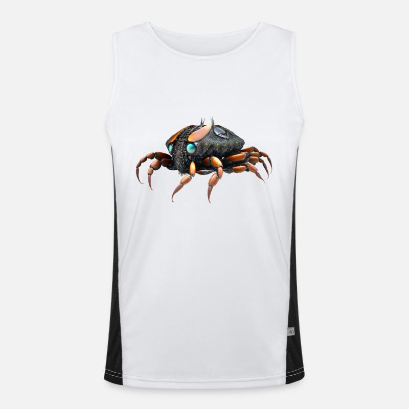Weltraum Krabbe Funktionelles Kontrast-Tank Top für Männer 