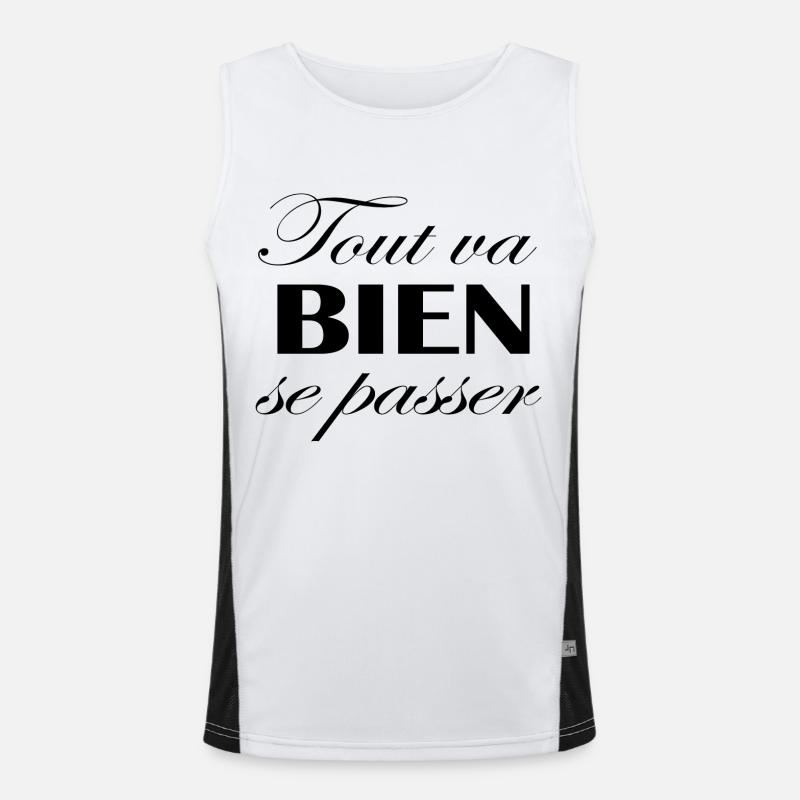Everything will be fine Men's Functional Contrast Tank Top 