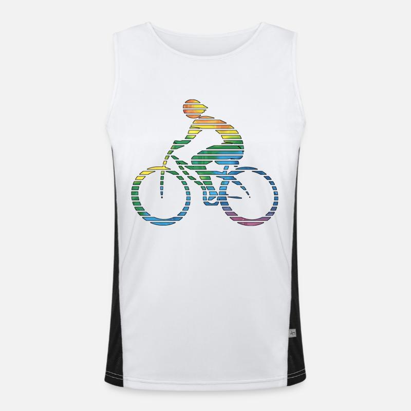 Radfahrer Funktionelles Kontrast-Tank Top für Männer 