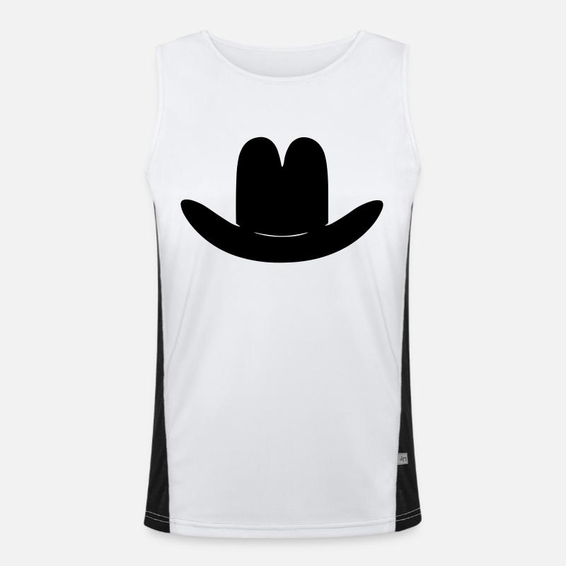 hat Men's Functional Contrast Tank Top 