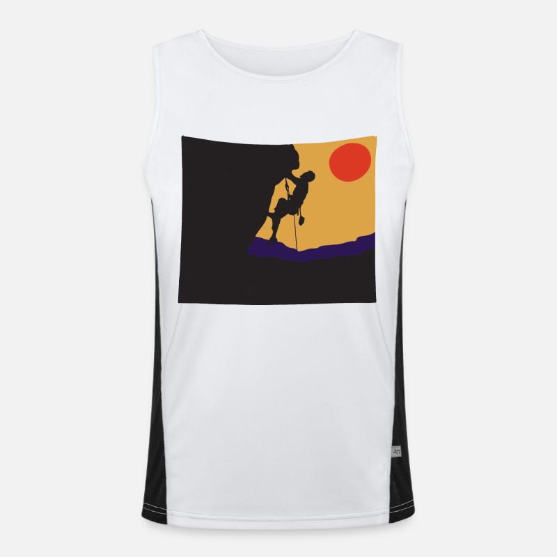 Escalada Camiseta funcional de tirantes en contraste para hombre 