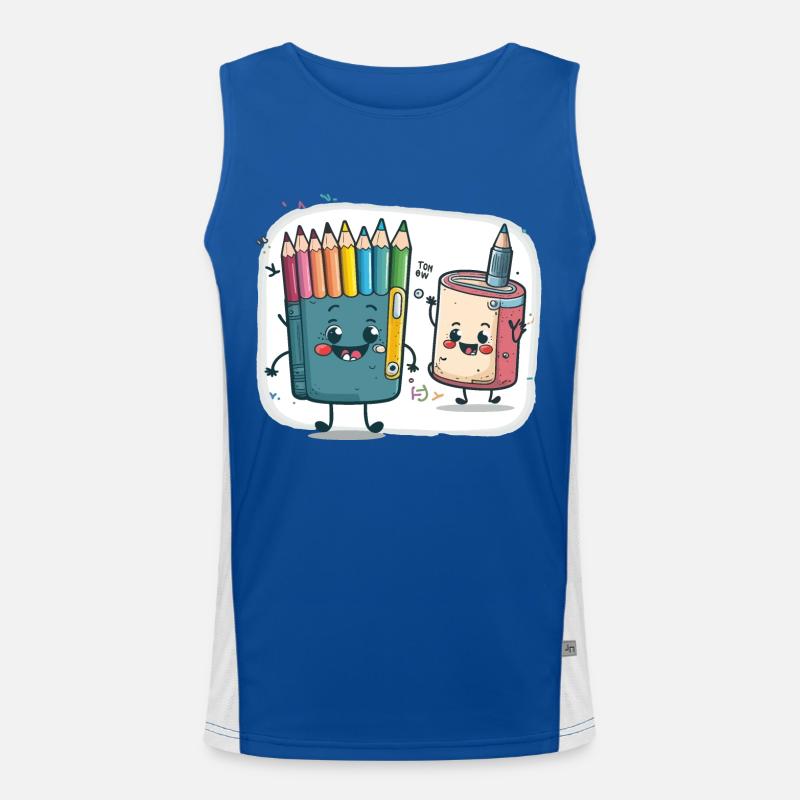 Le pousse-crayon Débardeur respirant contrasté Homme 